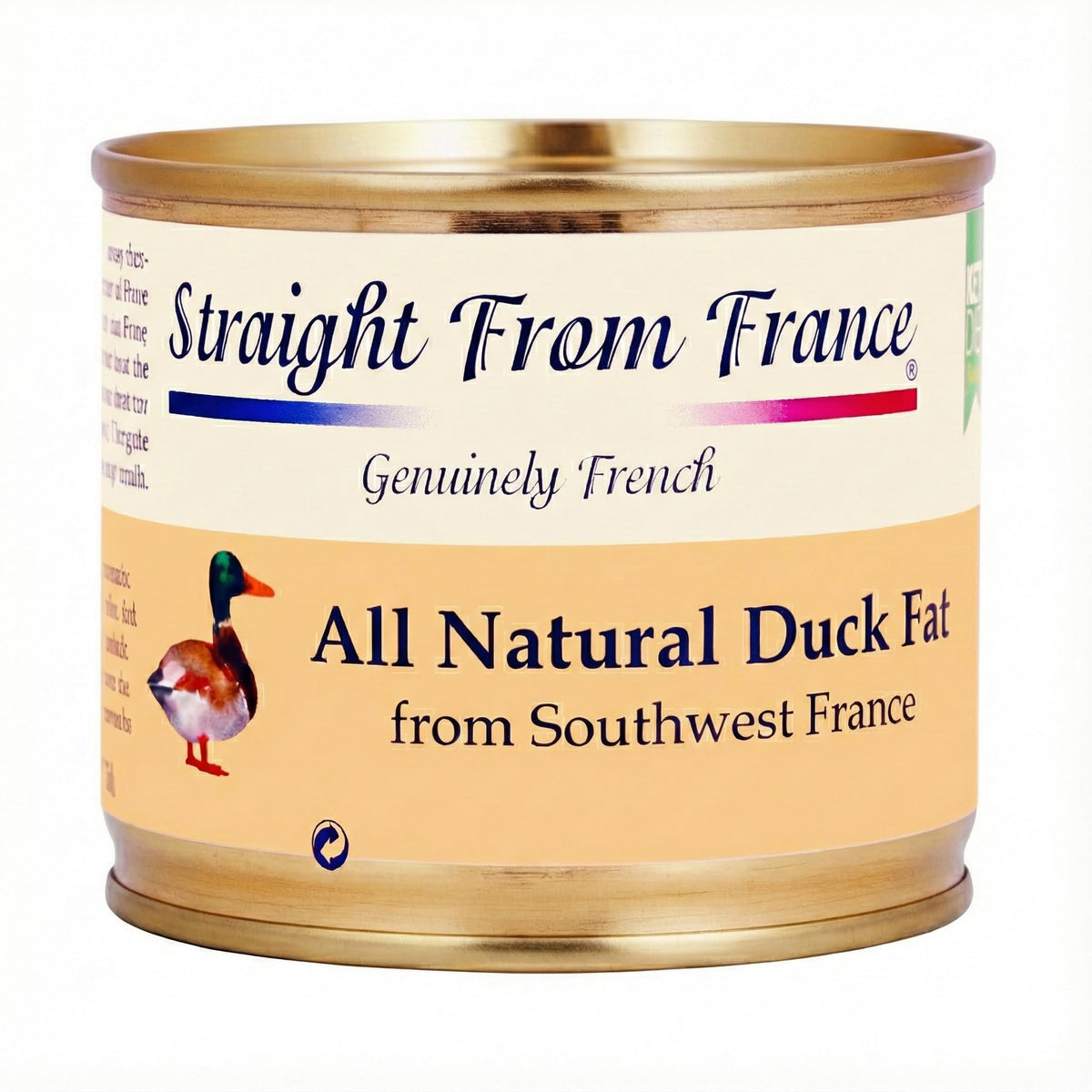 Straight from France duck fat bottle pour for premium cooking at home
