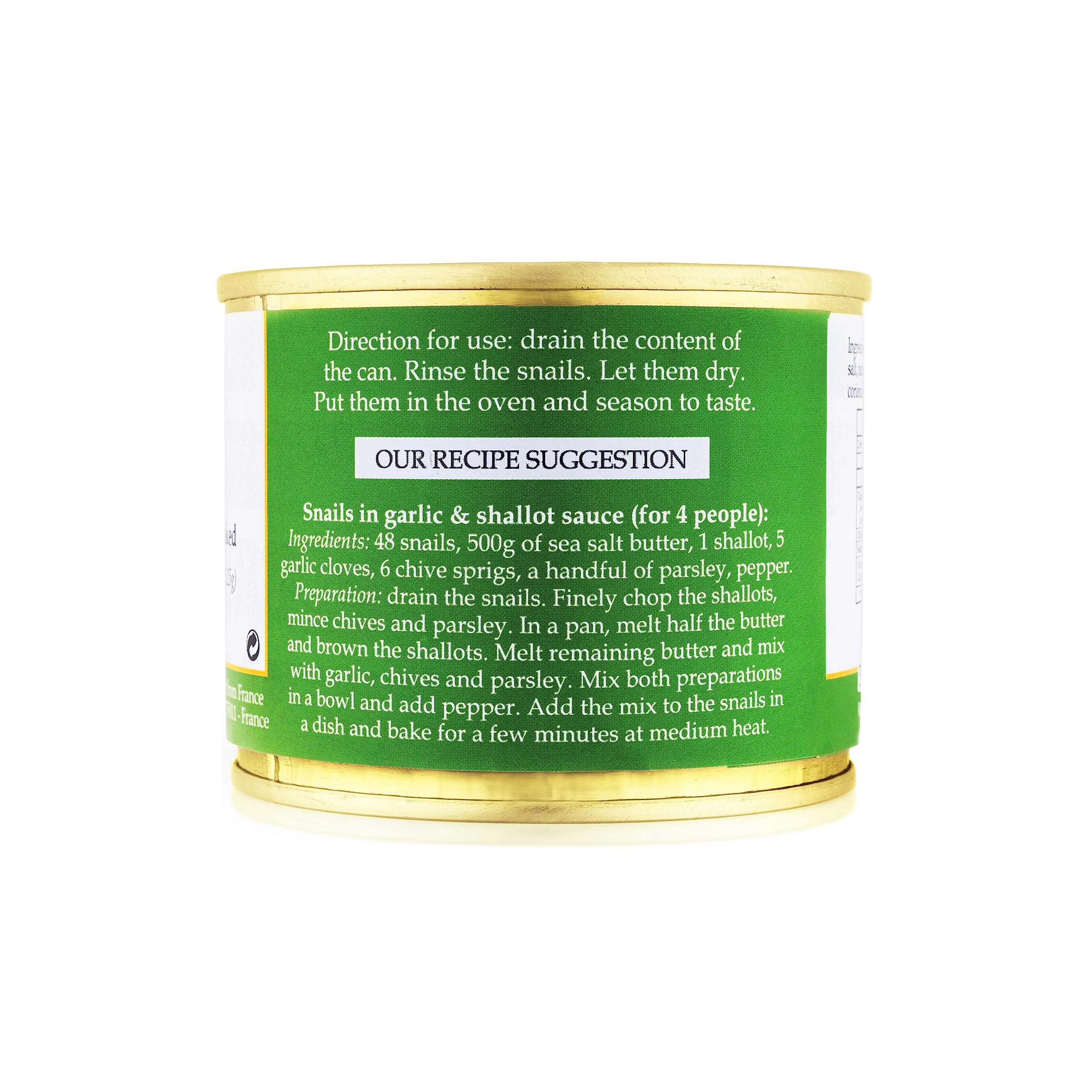 Straight from France escargots close-up shows tender texture and delicate flavor.