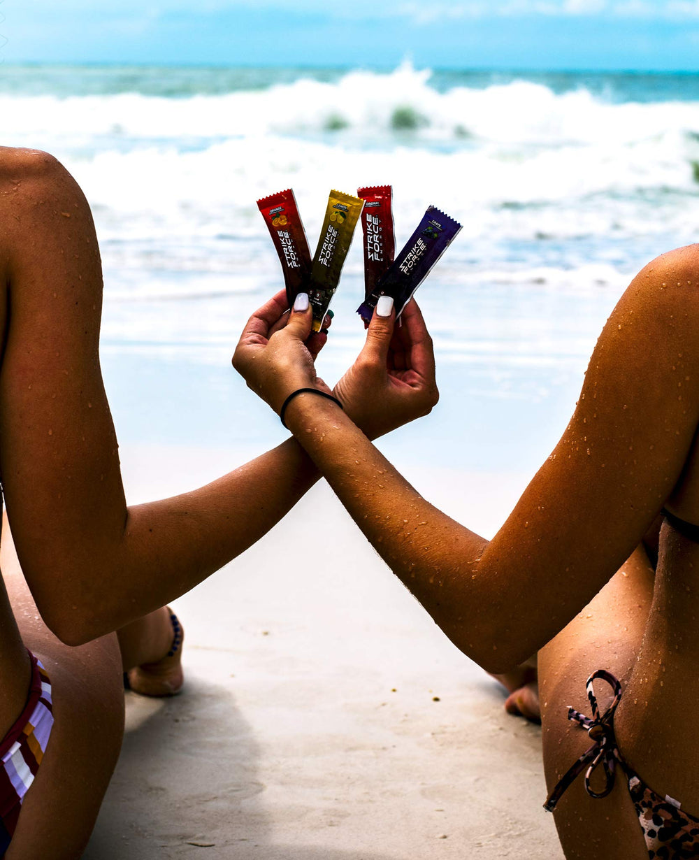 Strike Force zero-calorie formula supports hydration without sugar or crash.