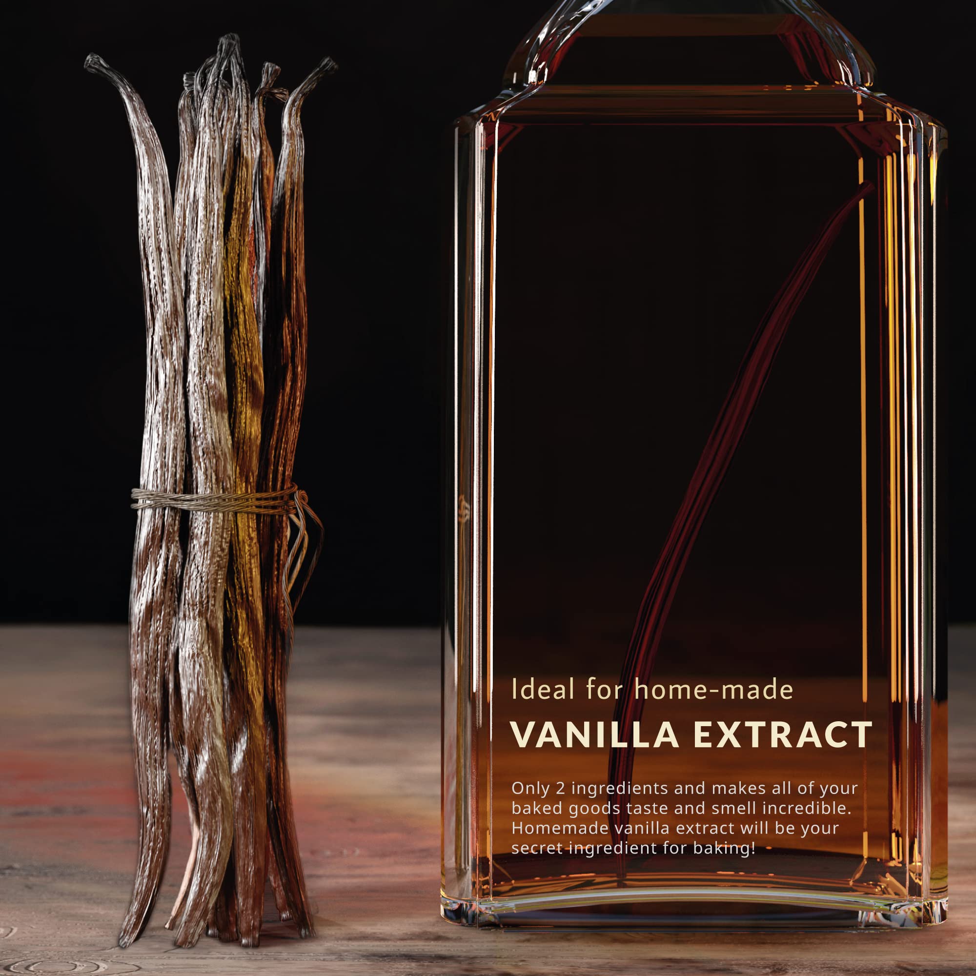 STRONGUS Madagascar vanilla beans for baking and beverages with rich aroma.