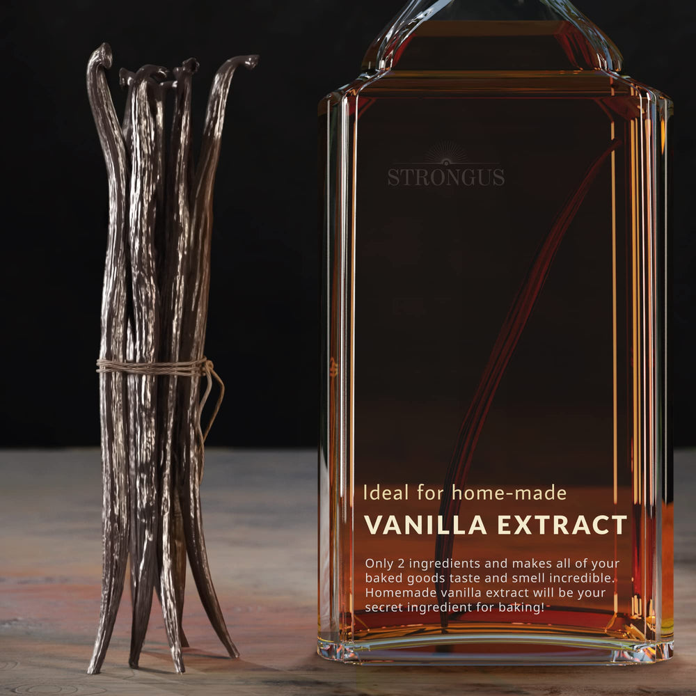 STRONGUS Tahitian vanilla beans for homemade extract, richer flavor from simple extraction.