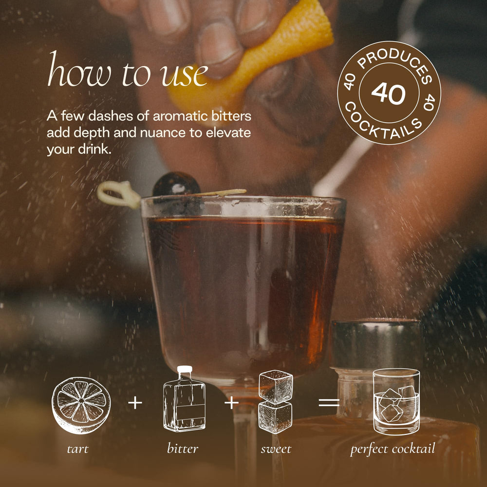 Coffee pairing idea with walnut bitters aroma