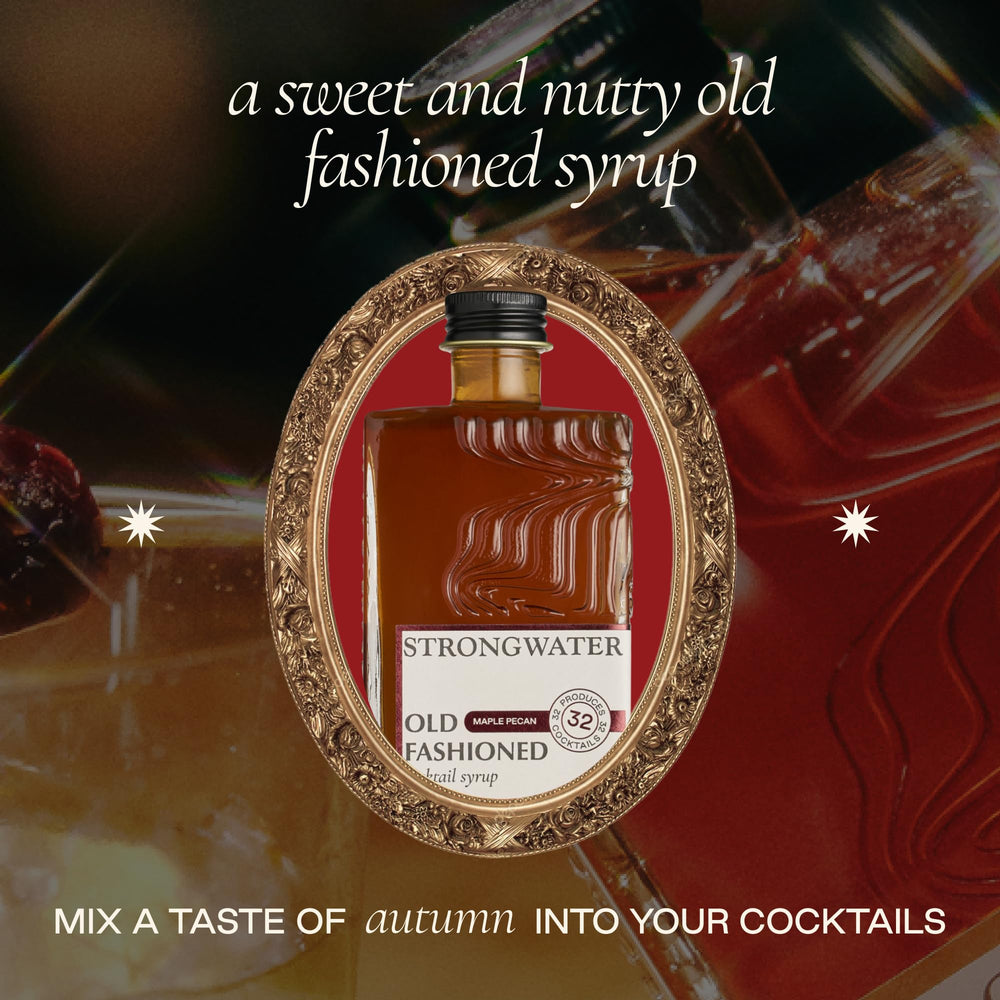 Strongwater Maple Pecan mix with maple syrup and pecans for rich caramel notes.