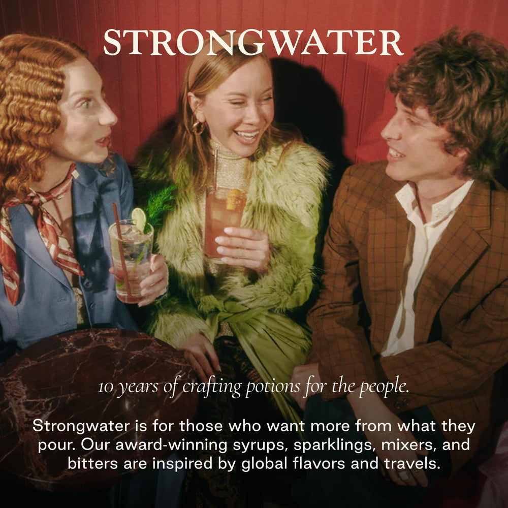 Strongwater syrup ready to elevate an Old Fashioned or whiskey cocktail.