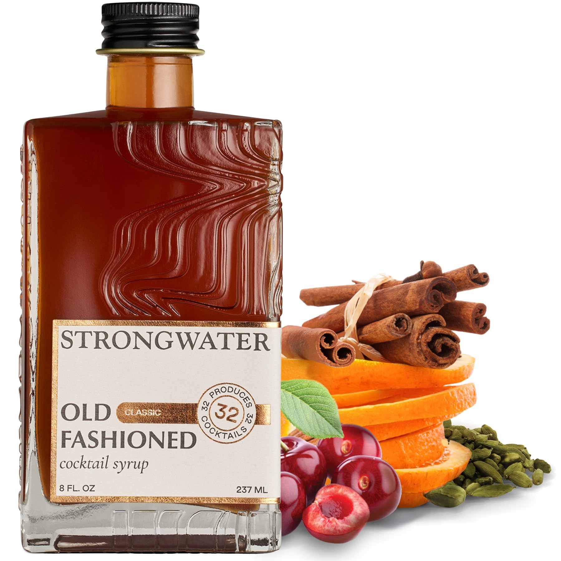 Strongwater Old Fashioned Mix bottle ready for quick, flavorful cocktails