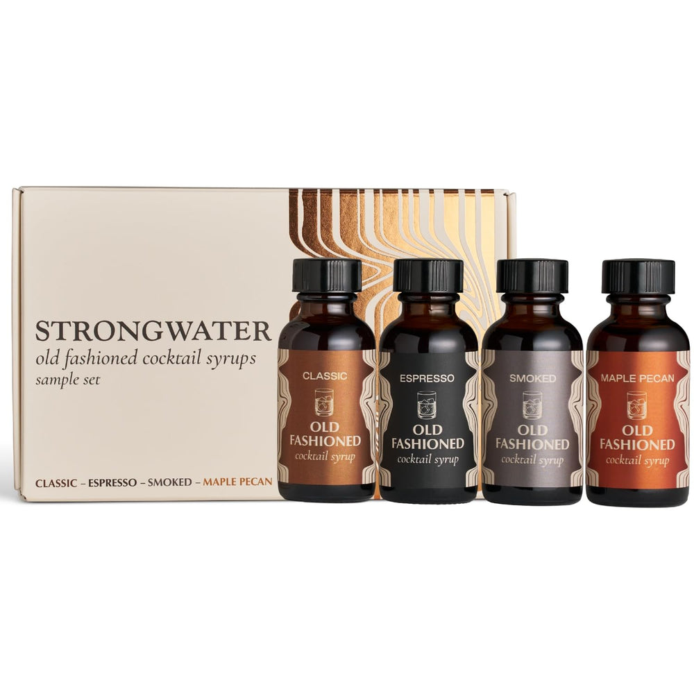 Strongwater Old Fashioned sampler packaging, gift-ready presentation for entertaining guests