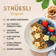 Struesli tiger nuts closeup, highlighting grain-free crunch.