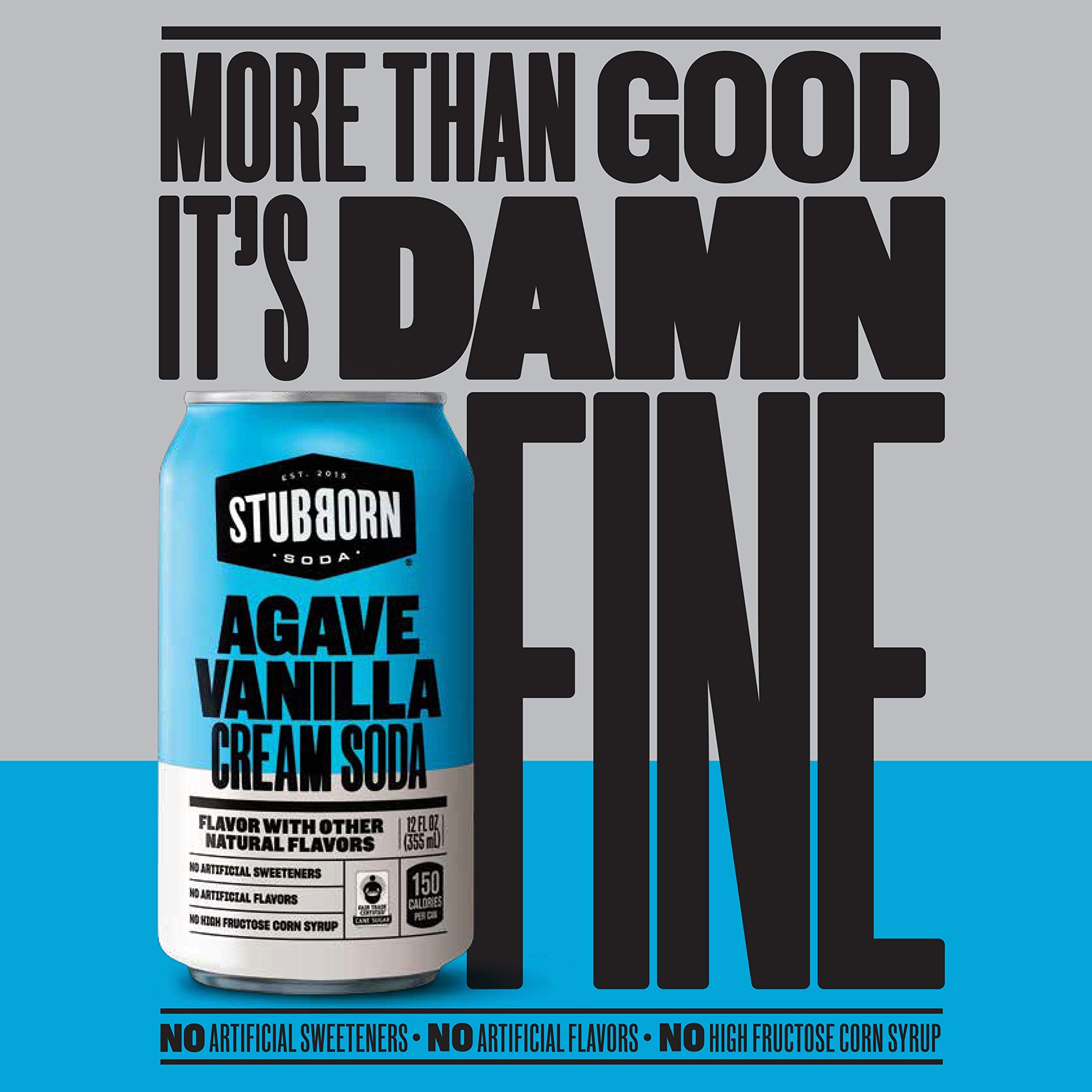 Stubborn Soda Agave Vanilla Cream served in a glass for a creamy, versatile treat