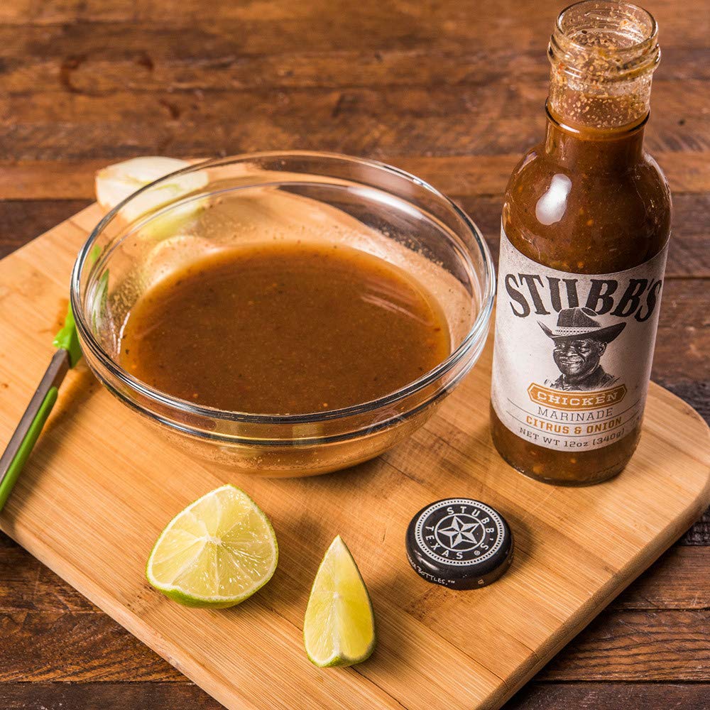 Skillet dinner using Stubb's Citrus Onion Marinade