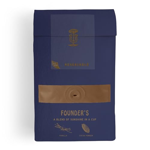 Stumptown Founder's Blend with vanilla and cocoa notes in a cup.