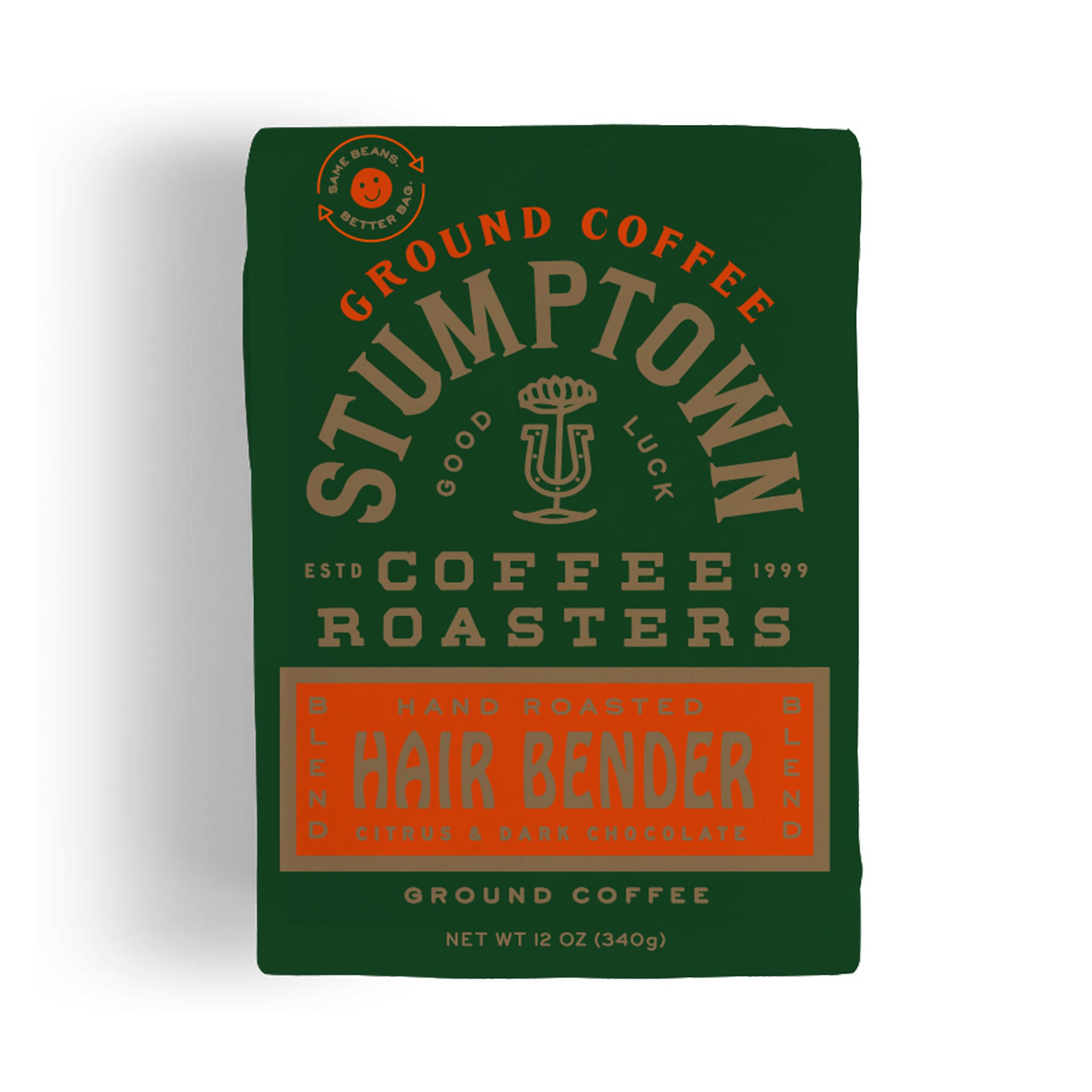 Stumptown Hair Bender ground coffee bag for a bright morning brew