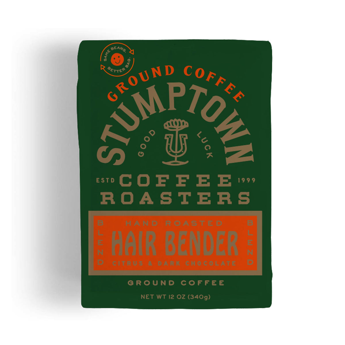 Stumptown Hair Bender ground coffee bag for a bright morning brew