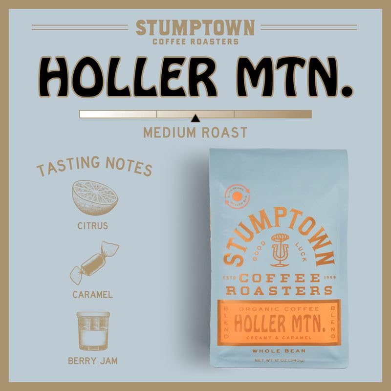Aromatic Stumptown Holler Mountain coffee with inviting scent for brewing.