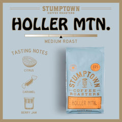 Pour-over setup featuring Holler Mountain for flavor clarity.