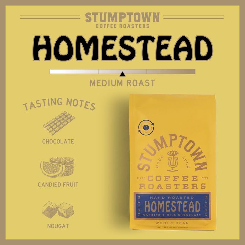 Stumptown Homestead aroma close-up hints floral and nutty notes.