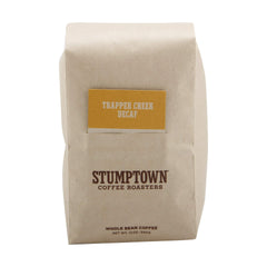 Stumptown Trapper Creek Decaf beans for versatile brewing