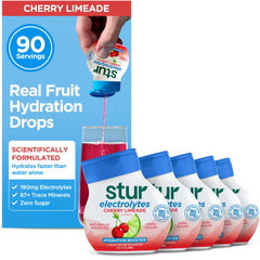 Stur Cherry Limeade bottle for on-the-go hydration