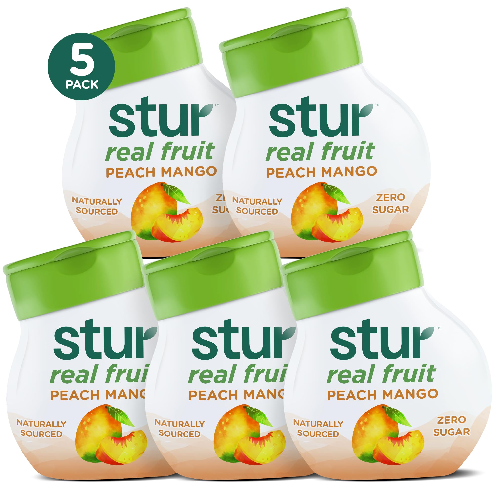 Stur Peach Mango liquid water enhancer bottle ready for zero-calorie hydration