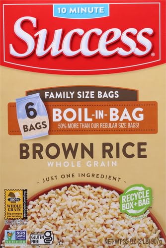 Success Boil-in-Bag Brown Rice casserole or bowl ready to serve.