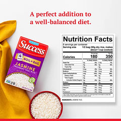 SUCCESS Boil-in-Bag Rice microwave-ready option speeds dinner prep.