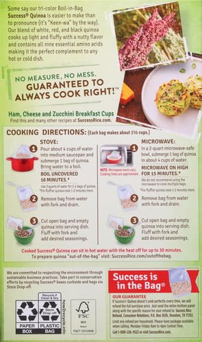 SUCCESS gluten-free non-GMO quinoa label for health-conscious meals
