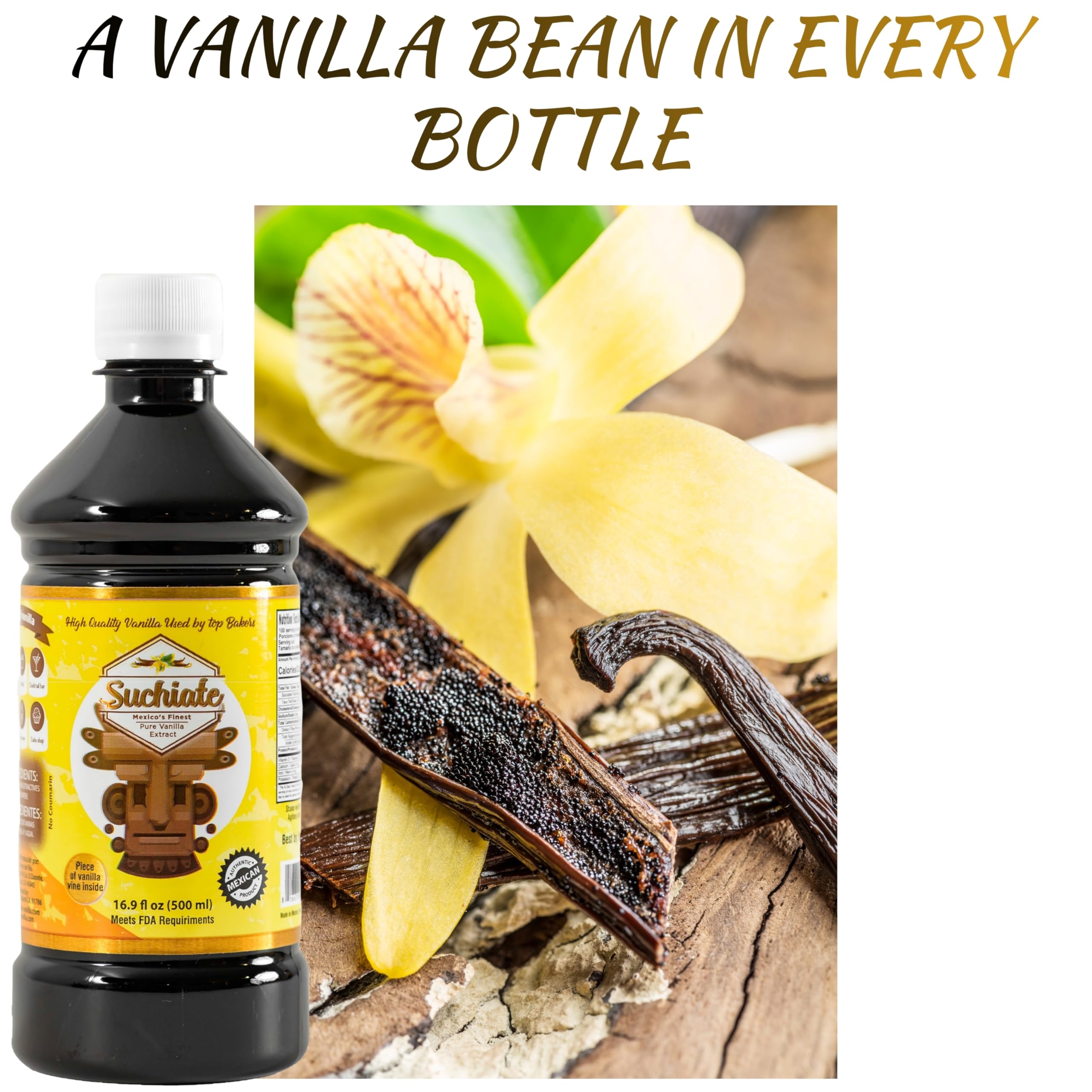 Suchiate vanilla drops on dough hint at depth of flavor.