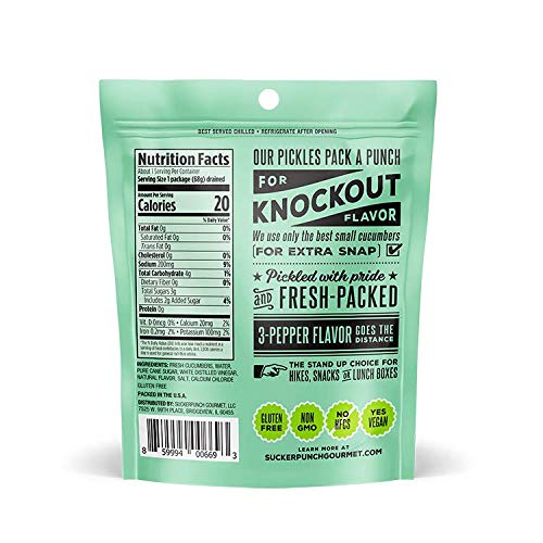 Suckerpunch three pepper chips ideal for travel snacking.