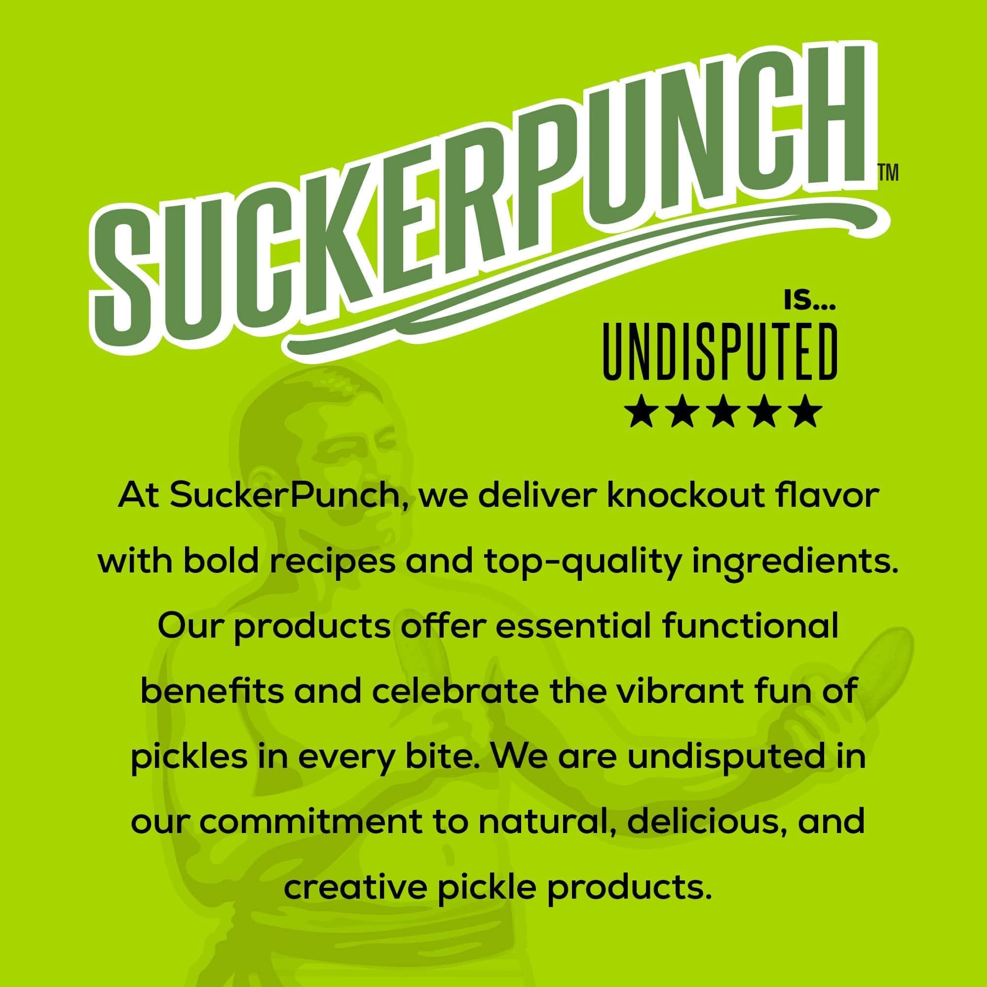 Suckerpunch shot features non-GMO, gluten-free, keto-friendly ingredients on label.