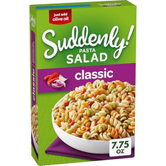 Suddenly Pasta Salad Classic seasoning packet close-up for fast flavor boost
