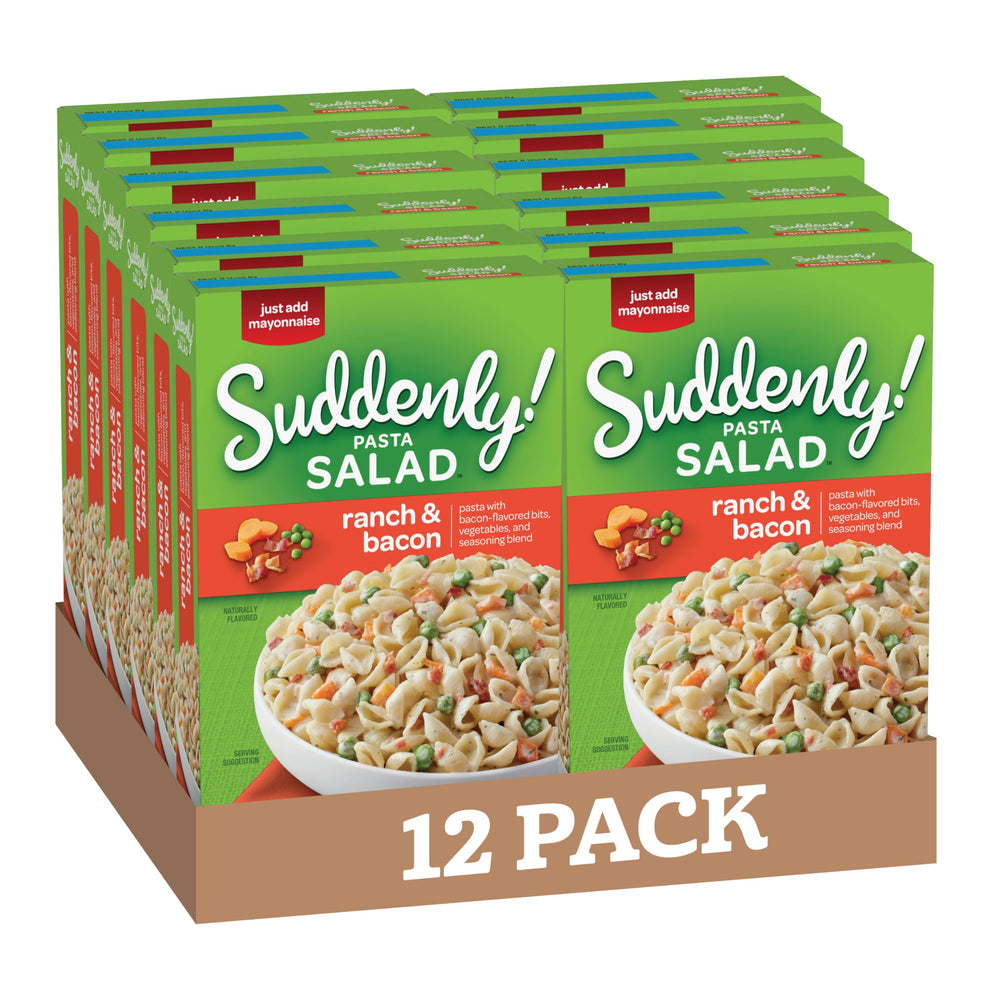 Suddenly Salad Ranch & Bacon box front for a quick, flavorful side