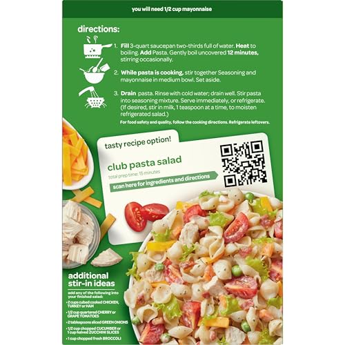 Suddenly Salad Ranch & Bacon cooking instructions illustration for simple steps