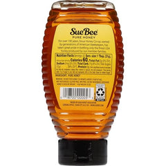 Sue Bee honey jar 16 oz glass for table or kitchen use