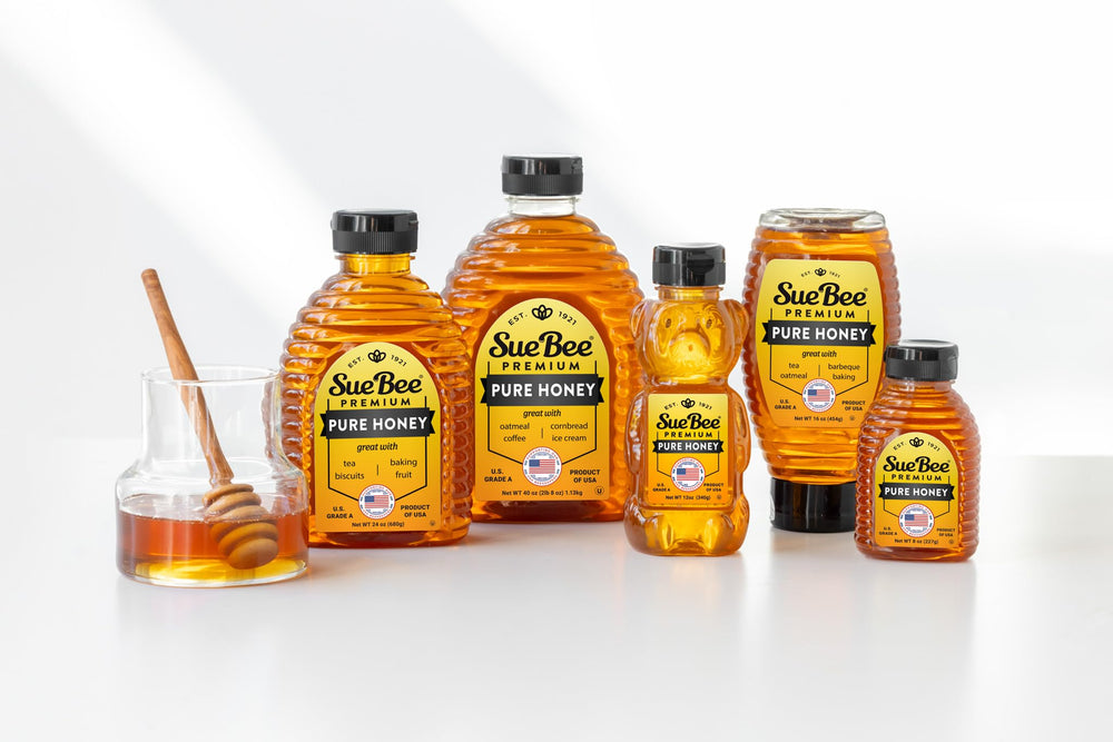 Sue Bee honey with wine pairing idea for recipes