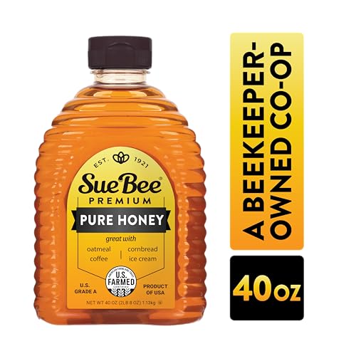 Sue Bee Pure Premium Honey on kitchen counter invites easy pairing