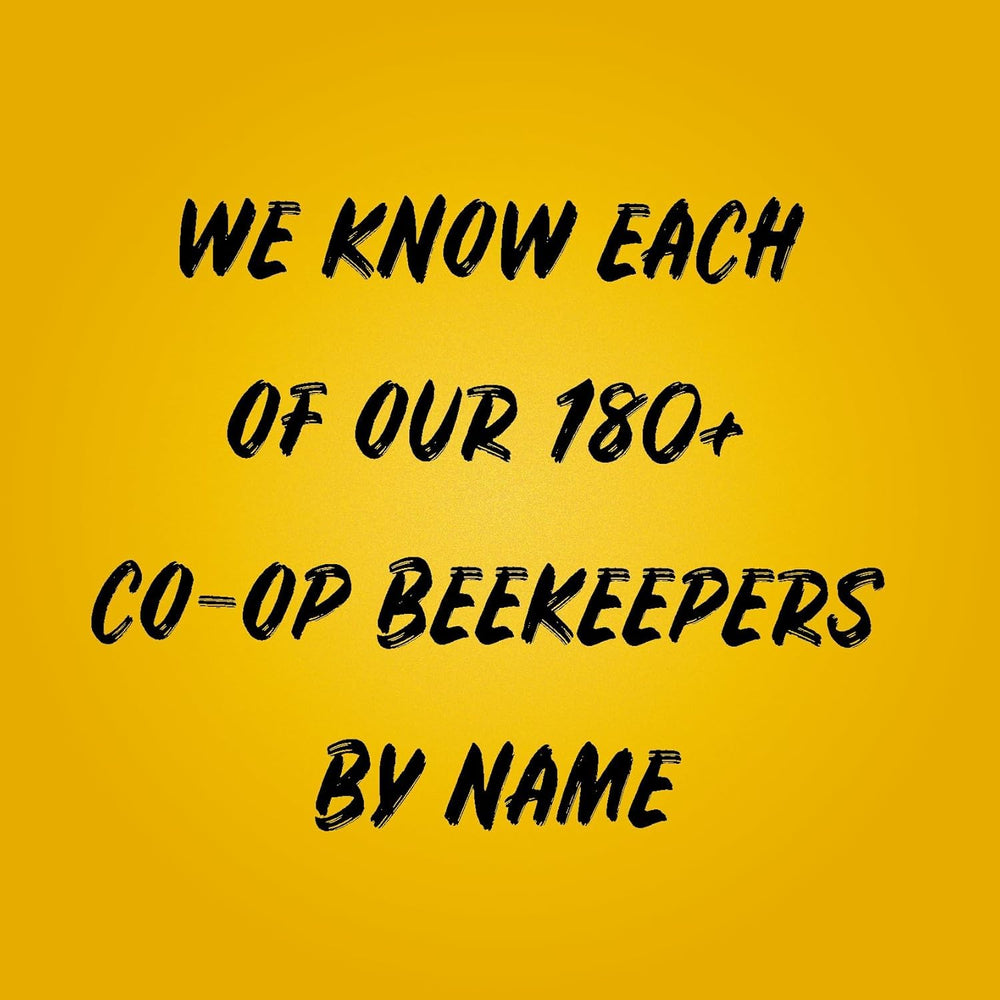 Sue Bee Rocky Mountains bees image conveys regional sourcing and cooperative beekeeping