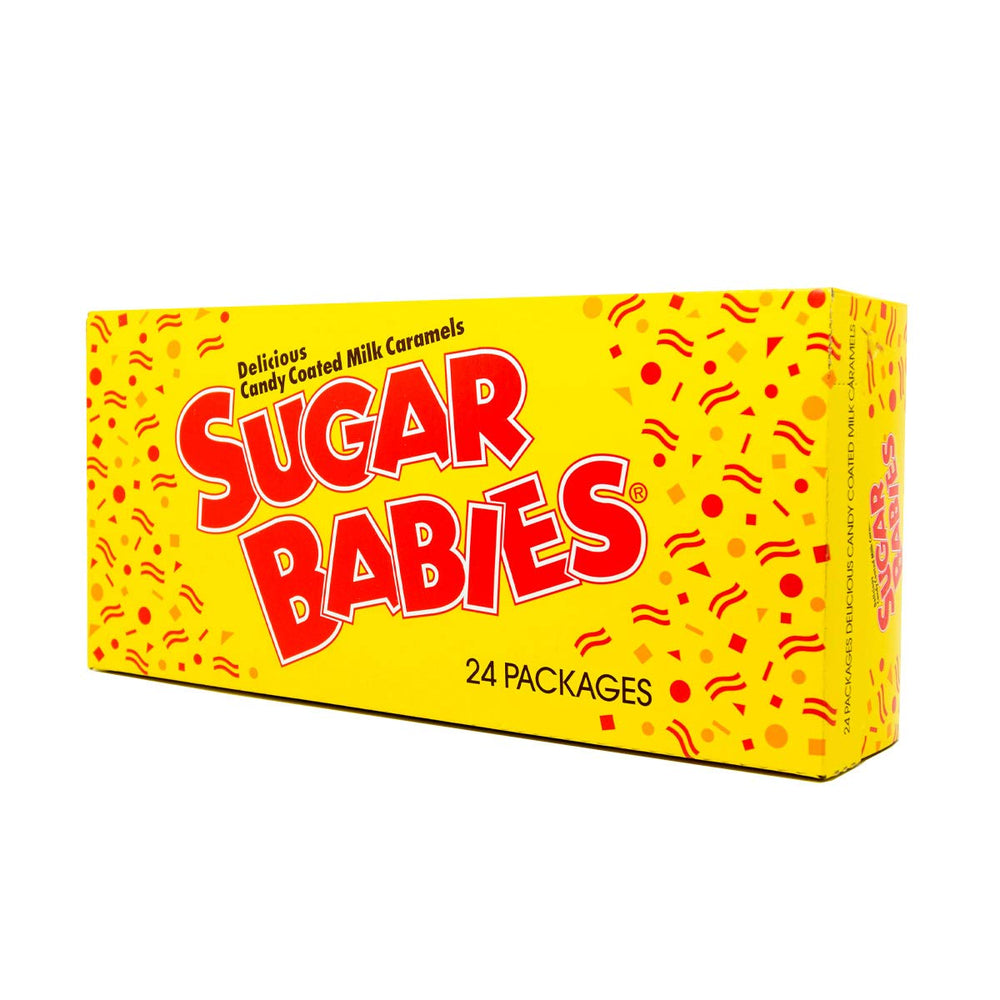 Sugar Babies pop up display box ready for easy shelf merchandising