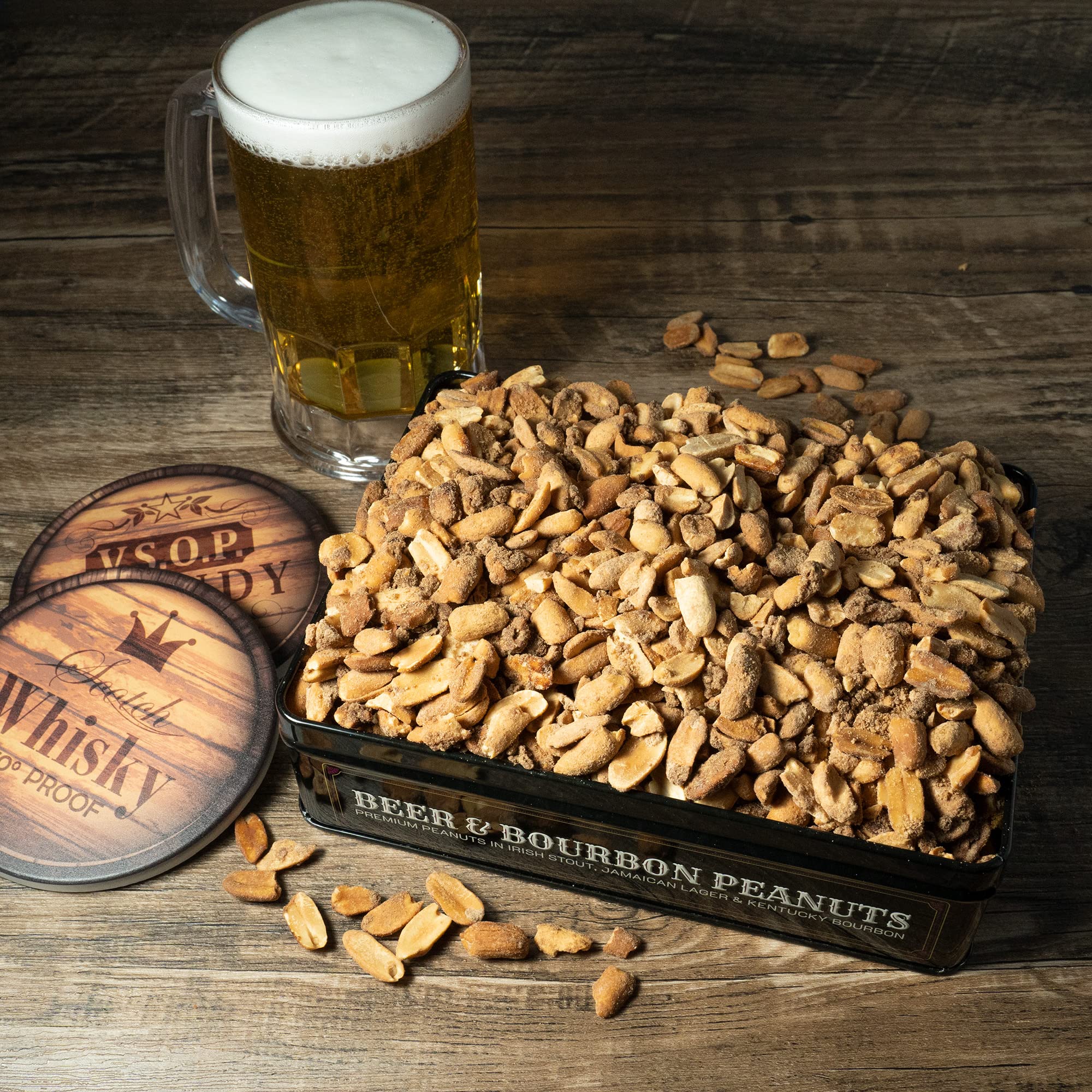 SUGAR PLUM Irish Stout peanuts in premium packaging.