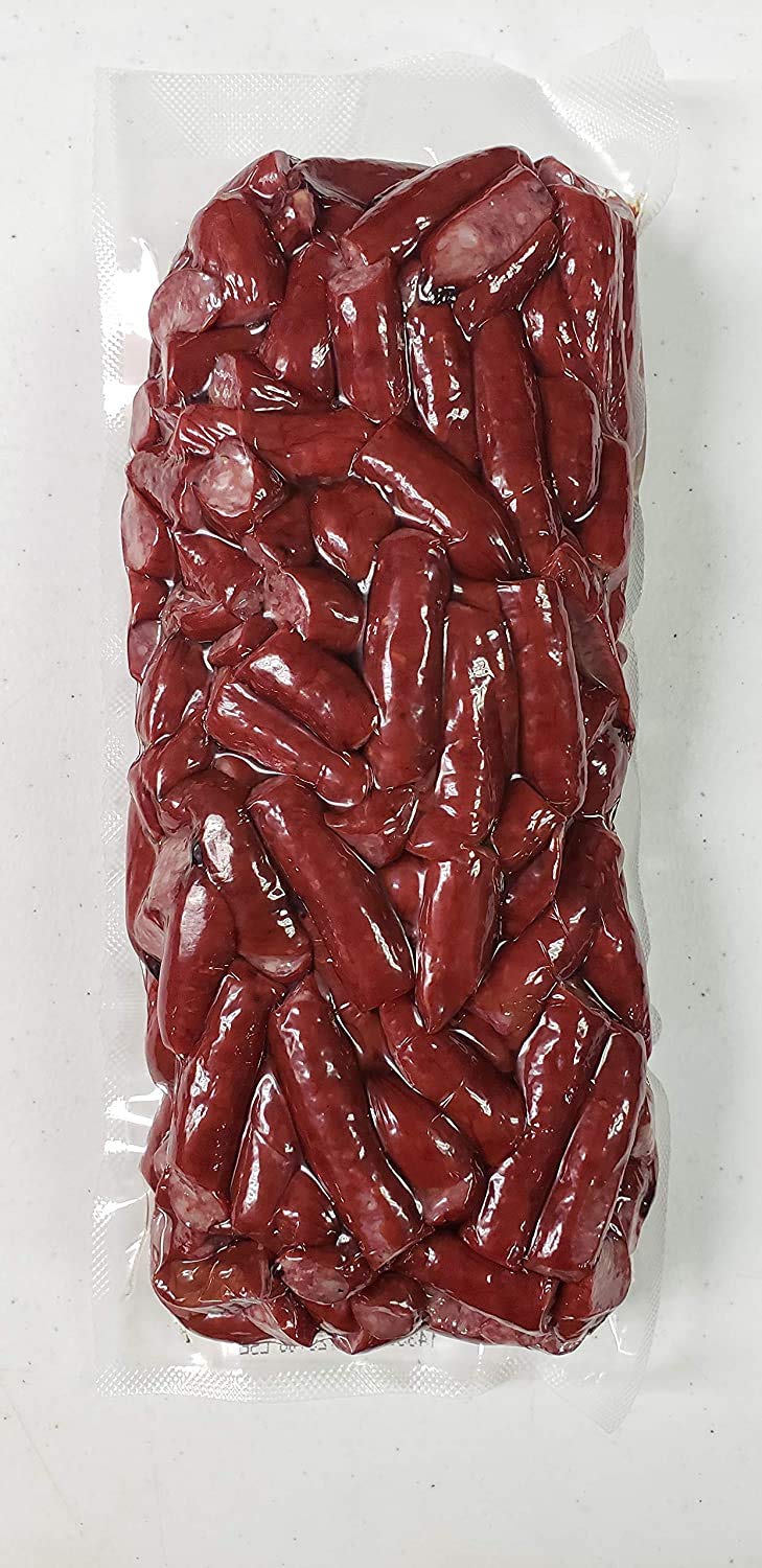 Sugar River Meat Snack Ends & Pieces close-up, great for camping or quick home snacks.