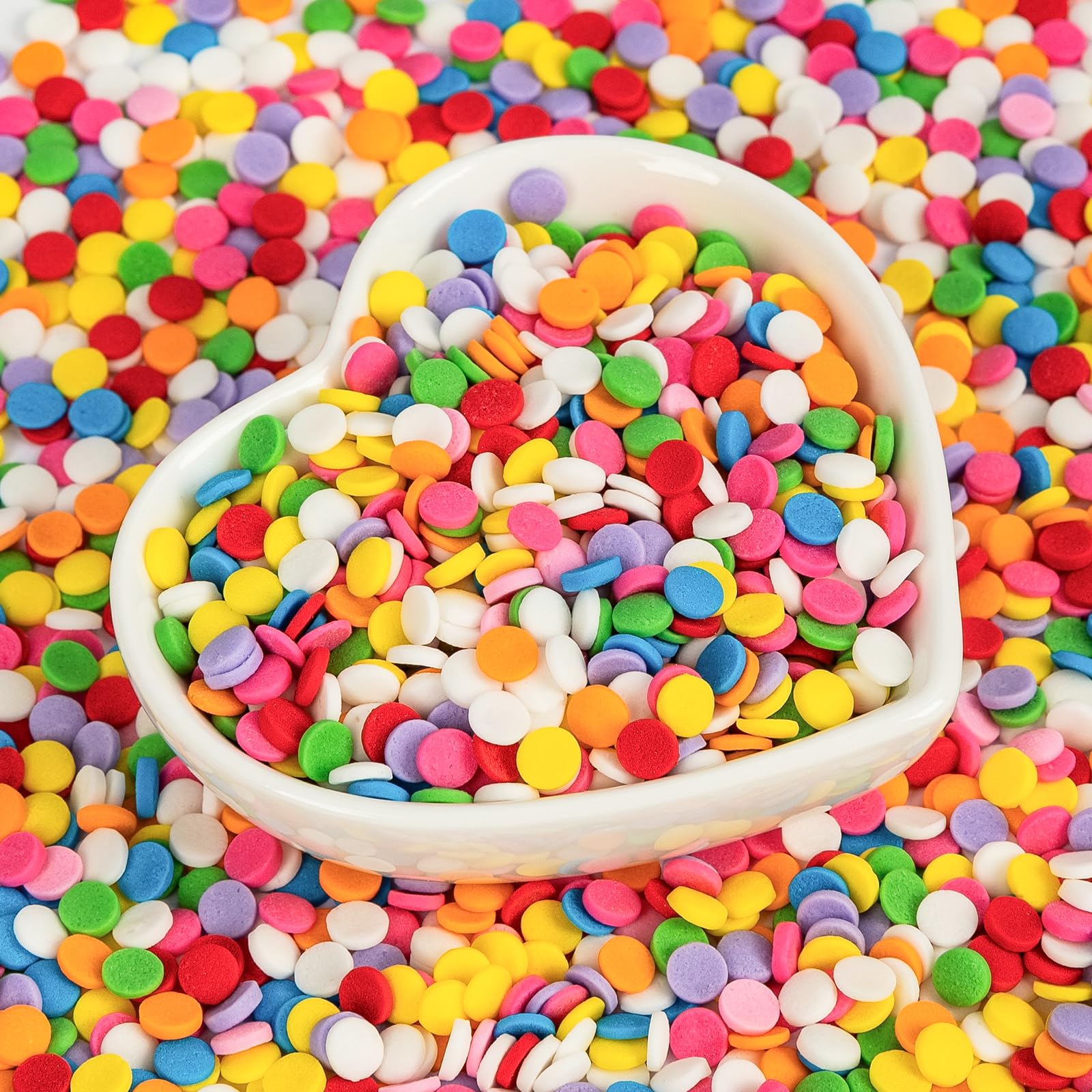 Close-up of Sugarzy sprinkles showing vibrant colors and glitter