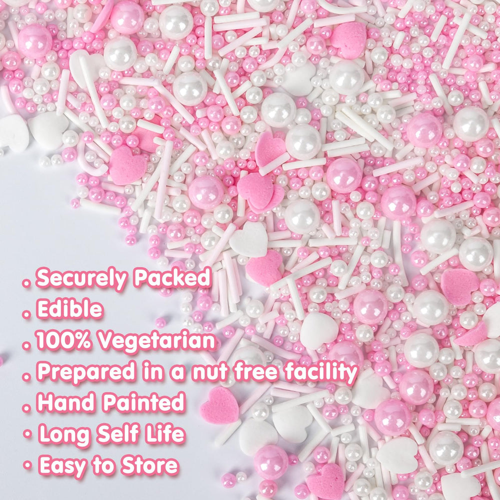 Sugarzy cookies with heart sprinkles deliver sweet detail and charm