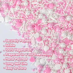 Sugarzy cookies with heart sprinkles deliver sweet detail and charm