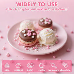 Sugarzy cupcakes with heart sprinkles add color and texture