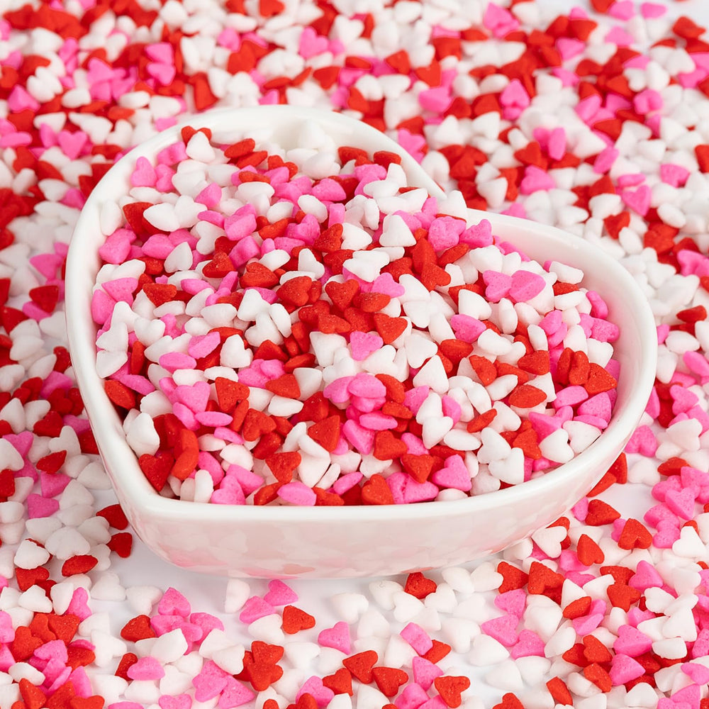 Sugarzy valentines heart sprinkles for gifting and decor