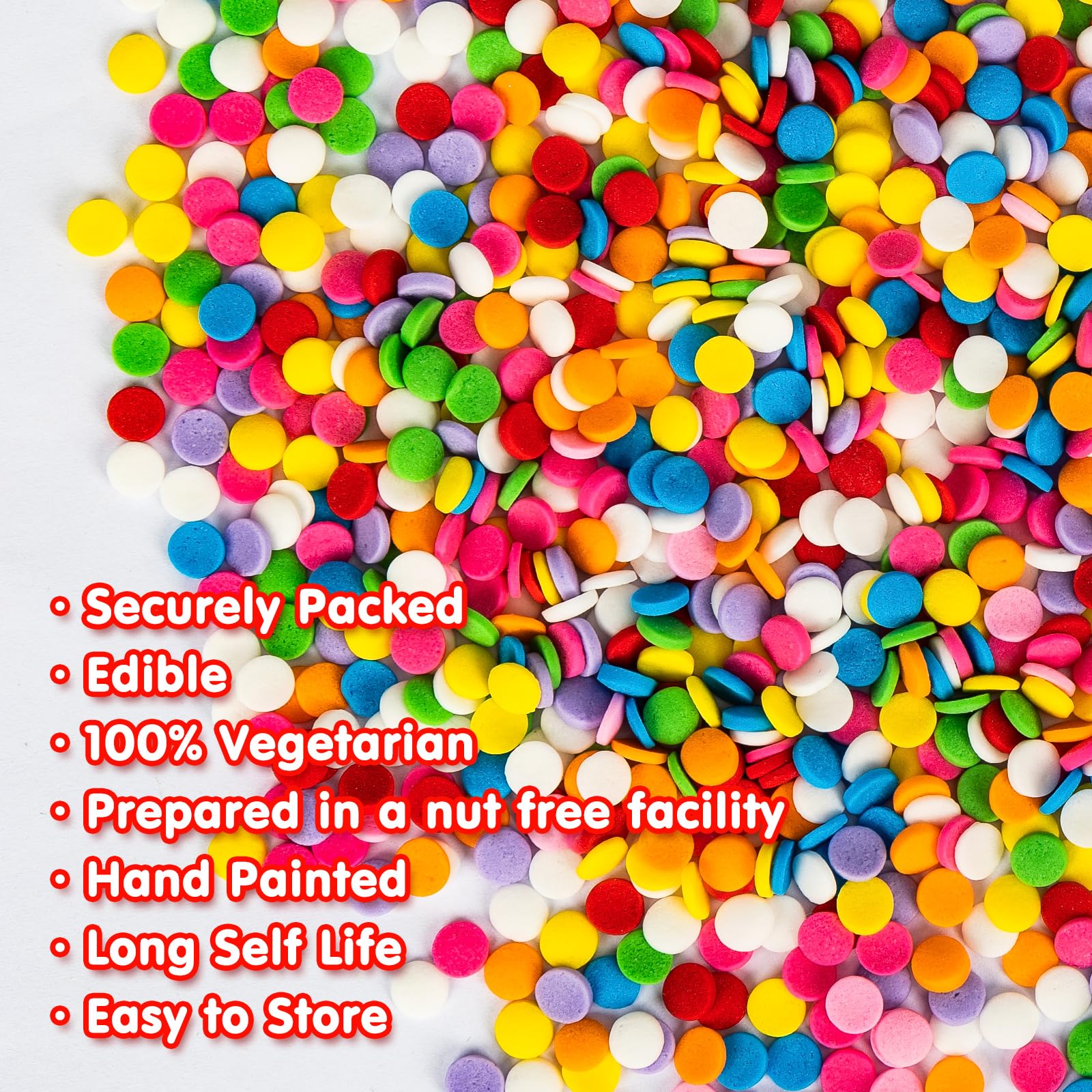 Sugarzy Christmas sprinkles enhancing holiday desserts
