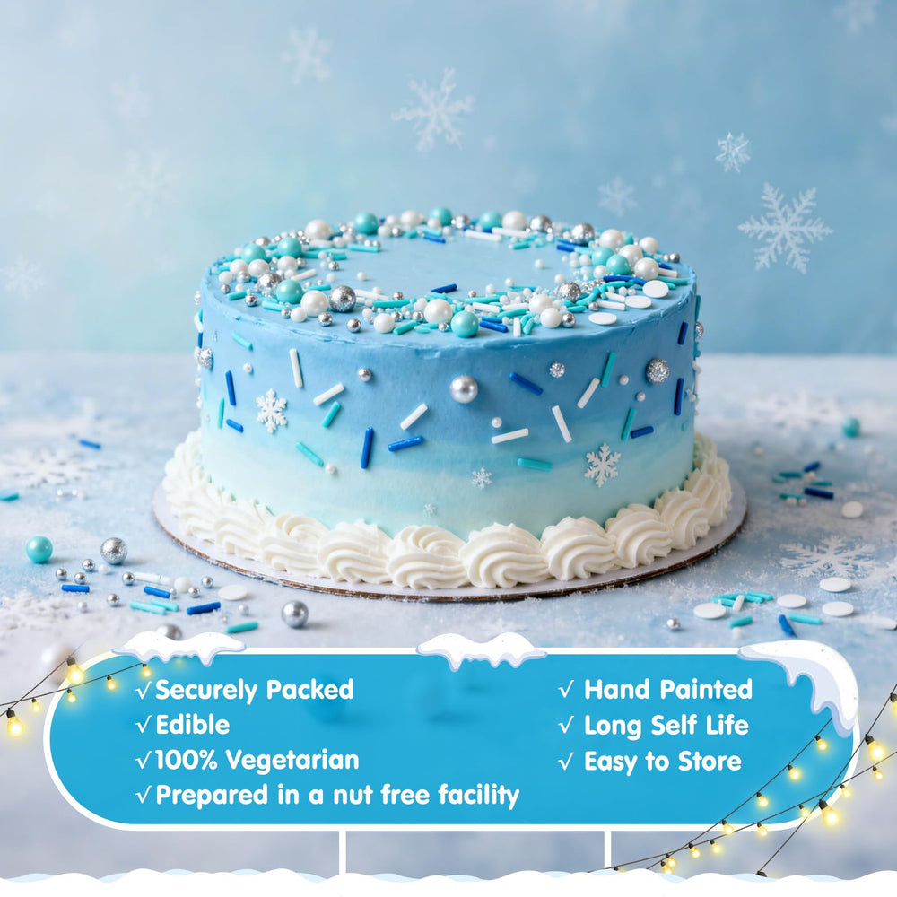 Sugarzy blue white sprinkles perfect for ice cream toppings