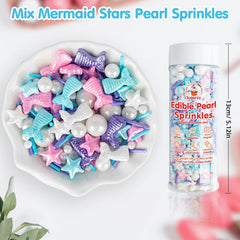 Sugarzy Mermaid Sprinkles shells bottle perfect for fondant accents.