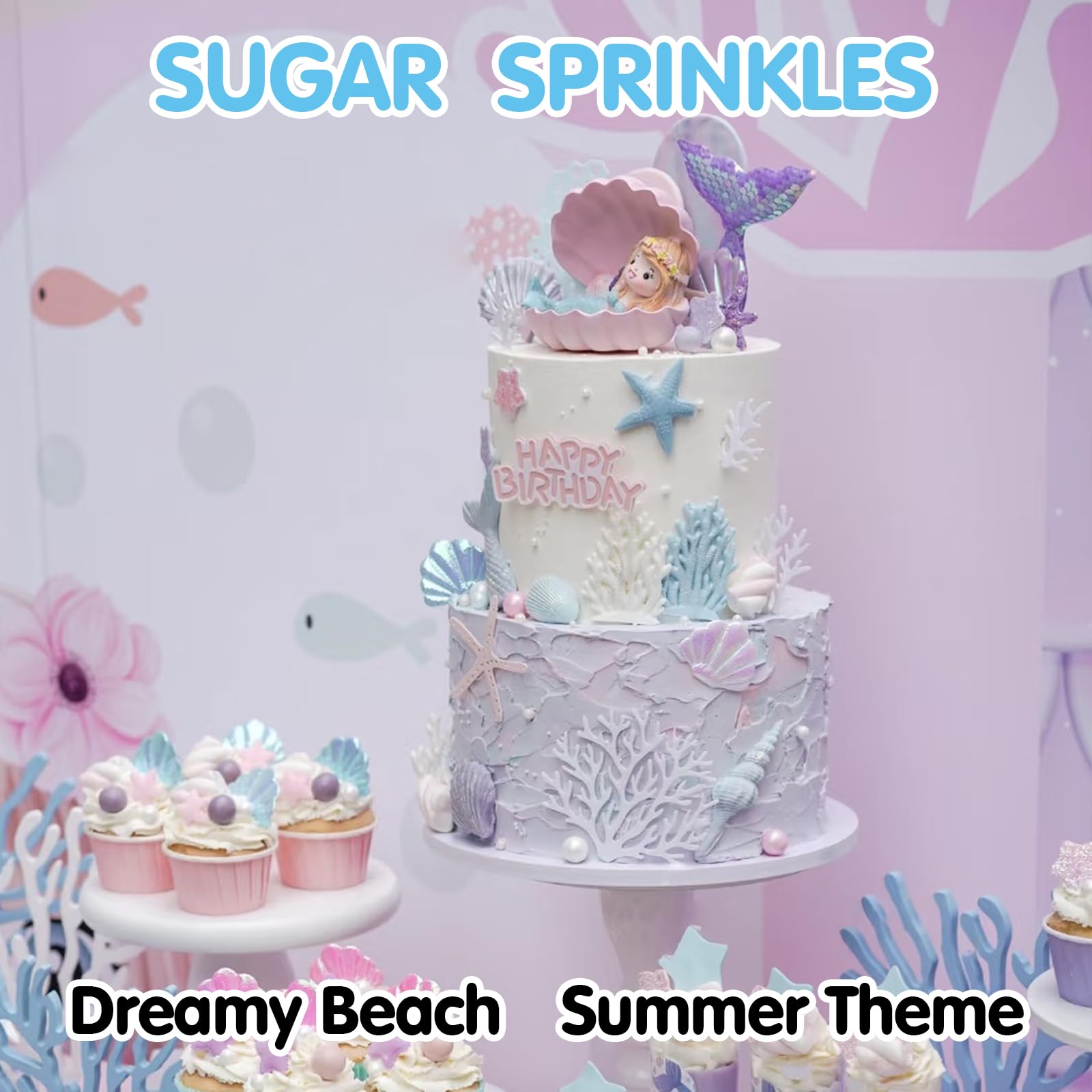 Sugarzy pearl sprinkles collection enhances cookies with elegance.