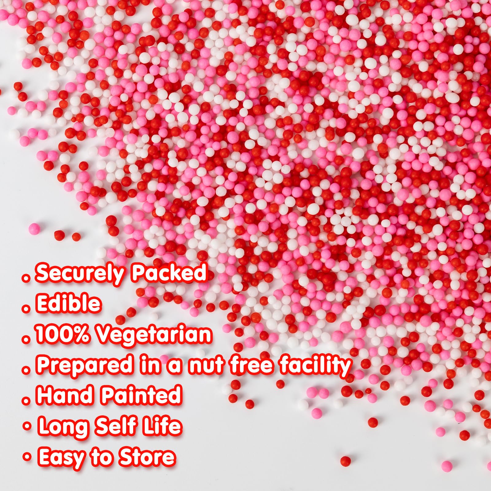 Sugarzy pink-red-white sprinkles add vibrant finish to pastries