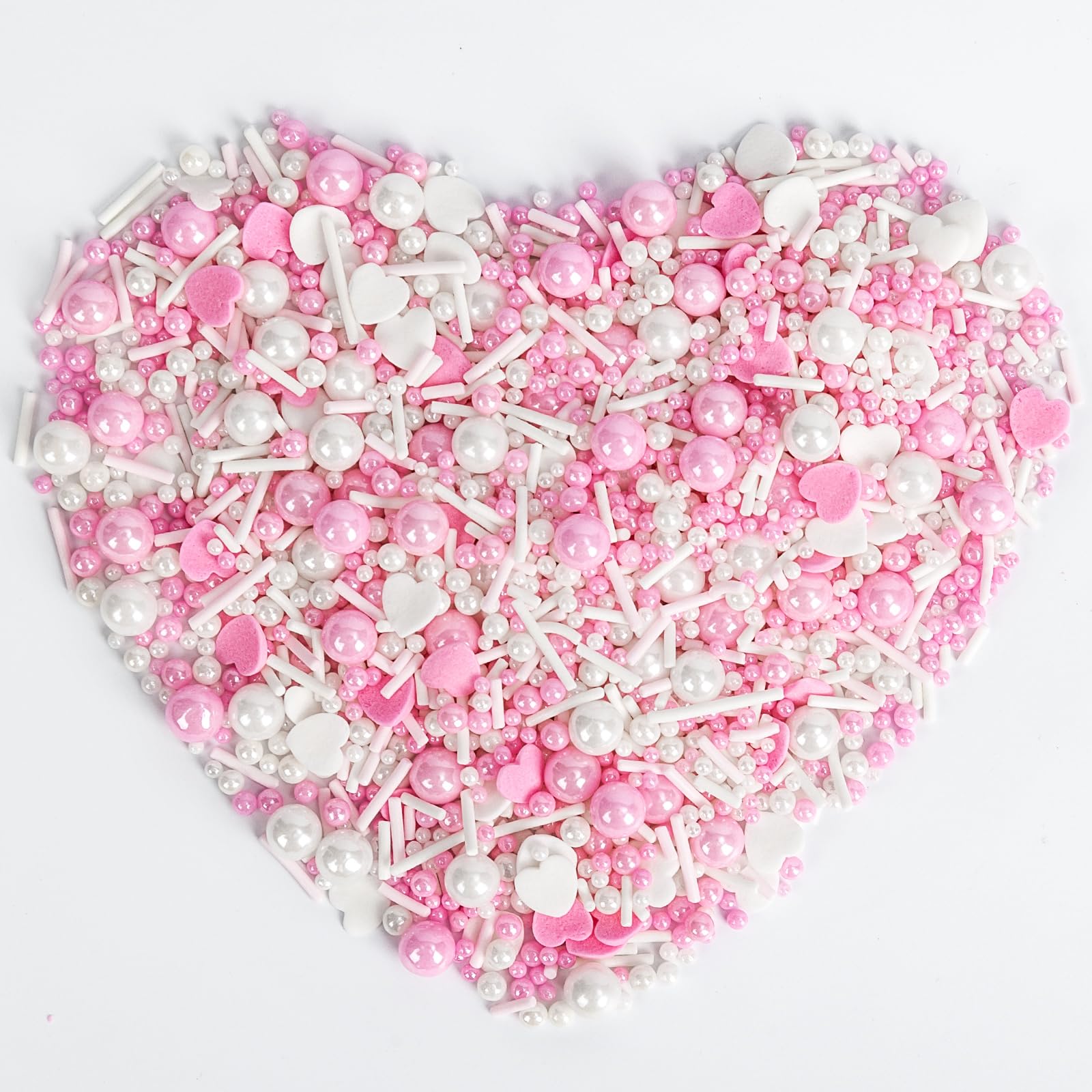 Sugarzy pouring heart sprinkles bottle enables easy, mess-free decorating