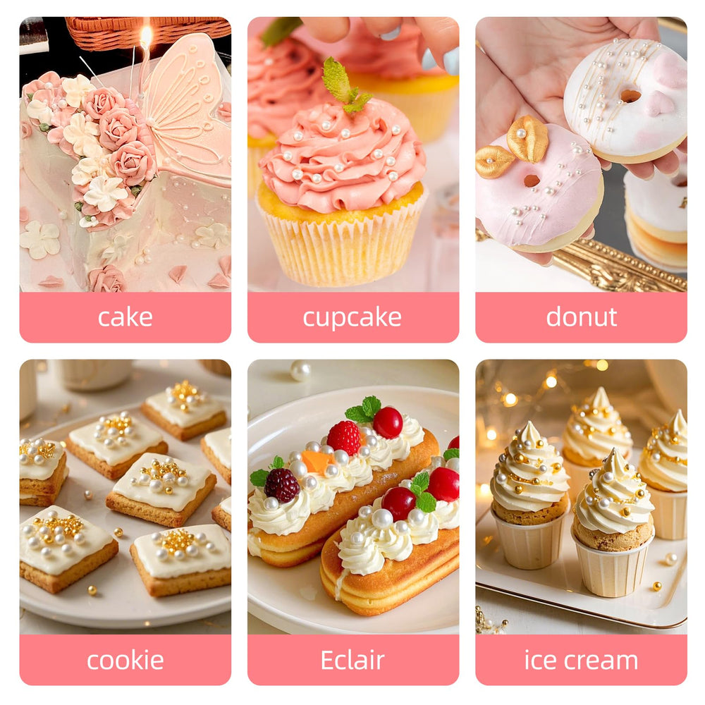Sugarzy sprinkles on ice cream and cookies for festive treats.